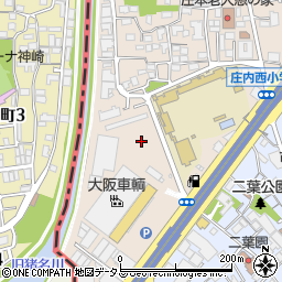 タイムズコーナンＰＲＯ豊中庄本店駐車場周辺の地図