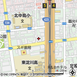 エレホン化成工業株式会社　大阪支店周辺の地図