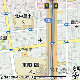 株式会社日本フォトサイエンス　大阪営業所周辺の地図
