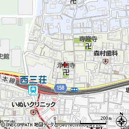 大阪府門真市元町20-21周辺の地図
