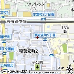 西松屋立花店周辺の地図