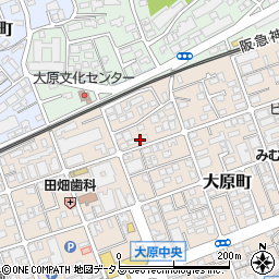 兵庫県芦屋市大原町22-20周辺の地図