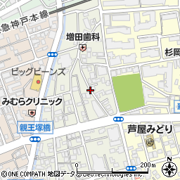 兵庫県芦屋市親王塚町10周辺の地図