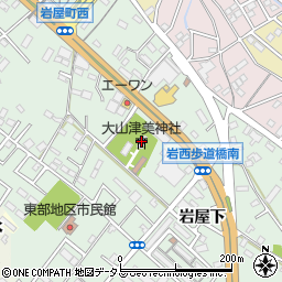 大山津美神社周辺の地図