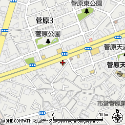 セブンイレブン大阪菅原１丁目店周辺の地図