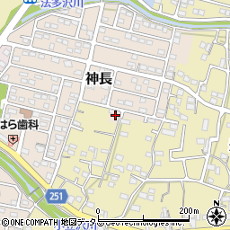 静岡県袋井市神長41周辺の地図
