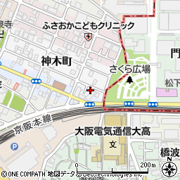 大阪府守口市神木町3周辺の地図