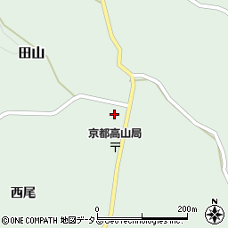 京都府南山城村（相楽郡）田山（下フケ）周辺の地図