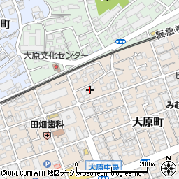 兵庫県芦屋市大原町22-5周辺の地図