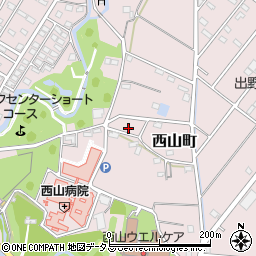 静岡県浜松市中央区西山町712周辺の地図