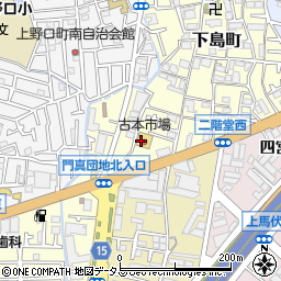 古本市場門真店周辺の地図