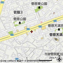東淀川警察署菅原交番周辺の地図