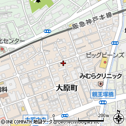 兵庫県芦屋市大原町17-10周辺の地図