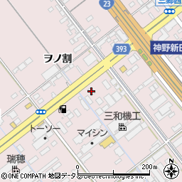 愛知県豊橋市神野新田町ヲノ割40周辺の地図