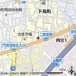 大阪府門真市下島町24周辺の地図