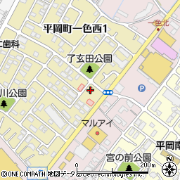ファミリーマート加古川一色店周辺の地図