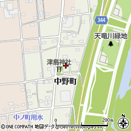 静岡県浜松市中央区中野町3076周辺の地図