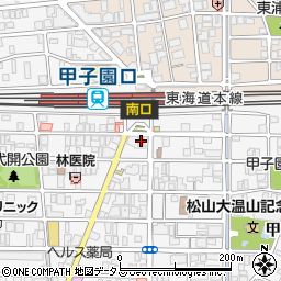 阪神リビング株式会社　ＪＲ甲子園口店周辺の地図