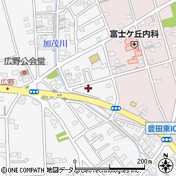 静岡県磐田市富丘171-2周辺の地図