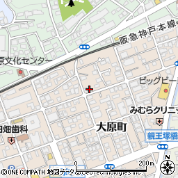 兵庫県芦屋市大原町24-17周辺の地図