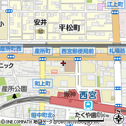 株式会社神戸新聞社　阪神総局周辺の地図