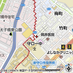 大阪府守口市竹町9周辺の地図