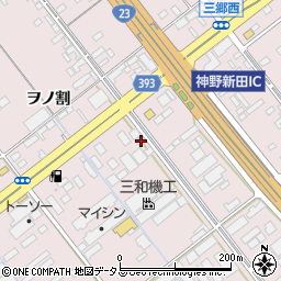 愛知県豊橋市神野新田町ヲノ割45周辺の地図
