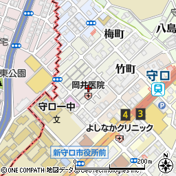 大阪府守口市竹町7周辺の地図