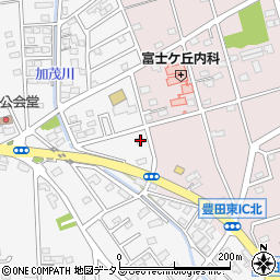 静岡県磐田市富丘174-7周辺の地図
