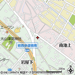 愛知県豊橋市岩屋町岩屋下27周辺の地図