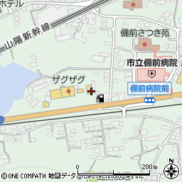 宮脇書店備前店周辺の地図