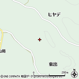 京都府相楽郡南山城村田山ヨシノ下周辺の地図