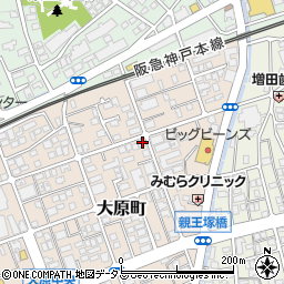 兵庫県芦屋市大原町17-15周辺の地図