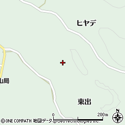 京都府南山城村（相楽郡）田山（ヨシノ下）周辺の地図