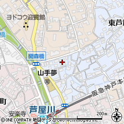 ウエリス東芦屋町周辺の地図