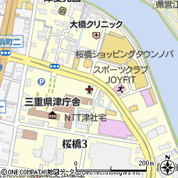 三重県津庁舎津総合県税事務所　課税室法人調査課周辺の地図