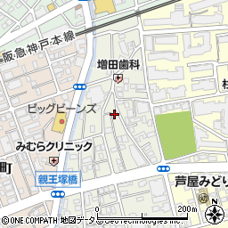 兵庫県芦屋市親王塚町10-16周辺の地図