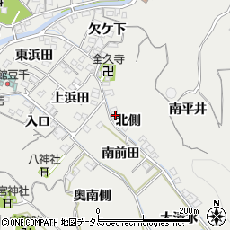 愛知県南知多町（知多郡）内海（北側）周辺の地図