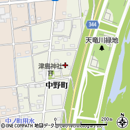 静岡県浜松市中央区中野町3068周辺の地図