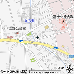 静岡県磐田市富丘169周辺の地図