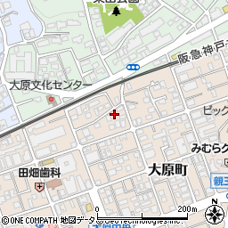 兵庫県芦屋市大原町22-9周辺の地図