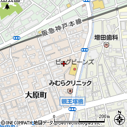 兵庫県芦屋市大原町16-12周辺の地図