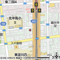 伸晃化学株式会社　大阪支店周辺の地図