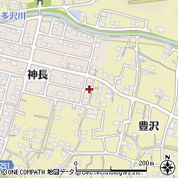 静岡県袋井市神長38-2周辺の地図