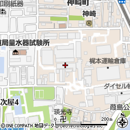 梶本運輸倉庫株式会社　出荷室周辺の地図