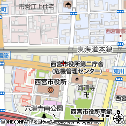 株式会社サンリフォーム　西宮店周辺の地図