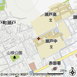 岡山市立瀬戸中学校周辺の地図