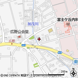 静岡県磐田市富丘168周辺の地図