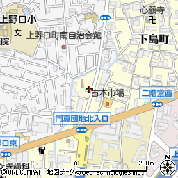 大阪府門真市下島町21-9周辺の地図