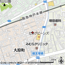 兵庫県芦屋市大原町16-10周辺の地図